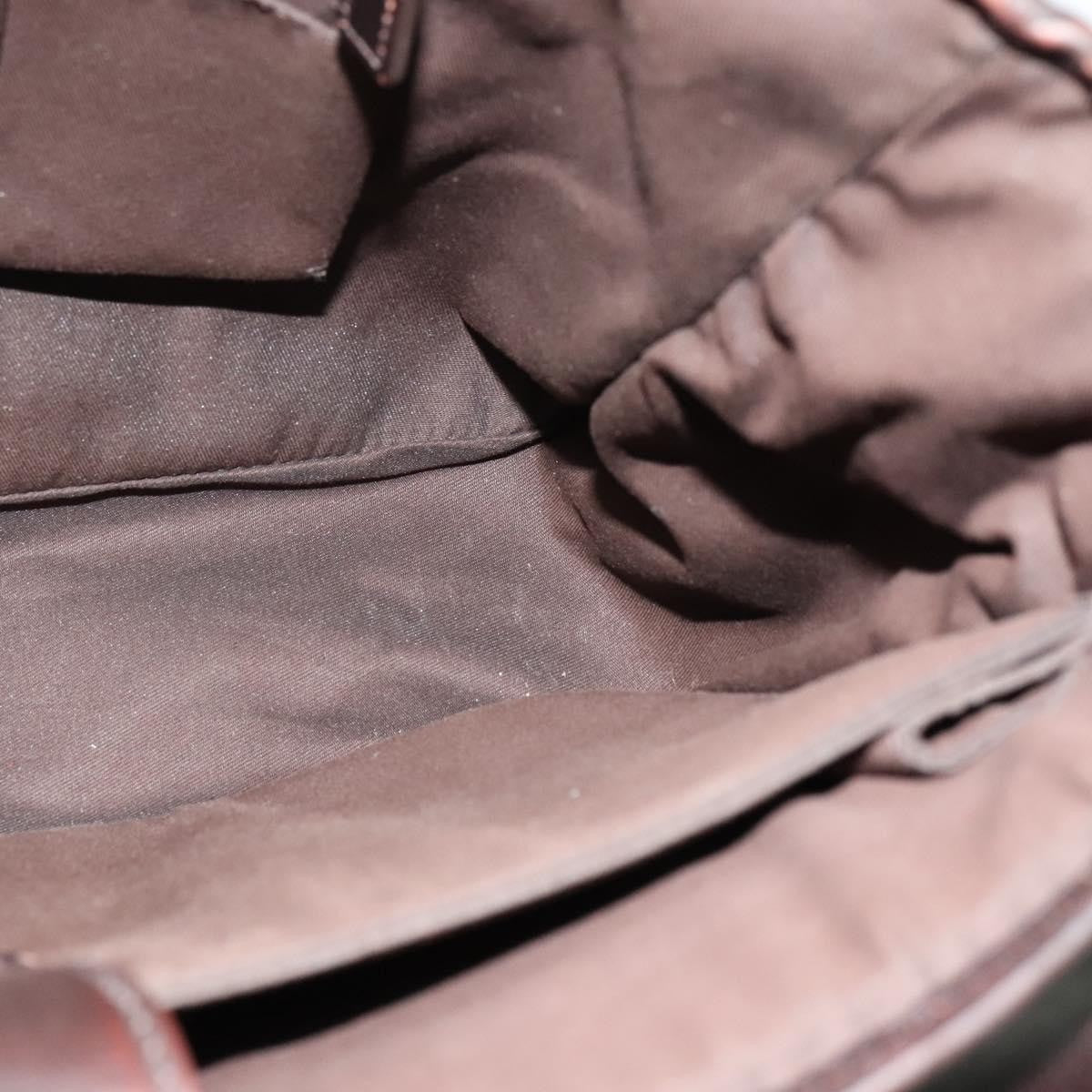 Gucci Lux Flap Messenger Bag Diamante Leather, BROWN, LEATHER, Crossbody bag