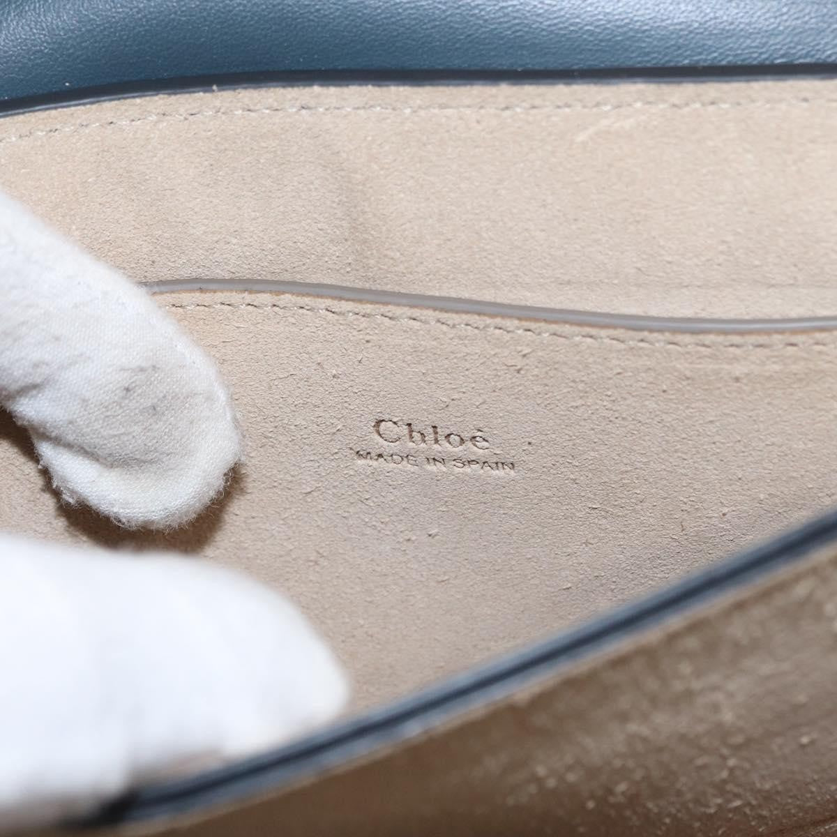 Chloe Faye Shoulder Bag Leather and Suede, GREEN, SUEDE, Shoulder bag