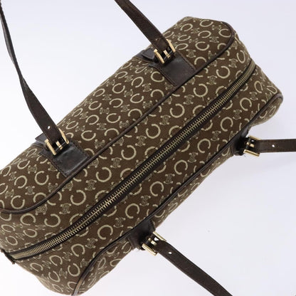 Celine Vintage Macadam Handbag Macadam, BROWN, CANVAS, Handbag