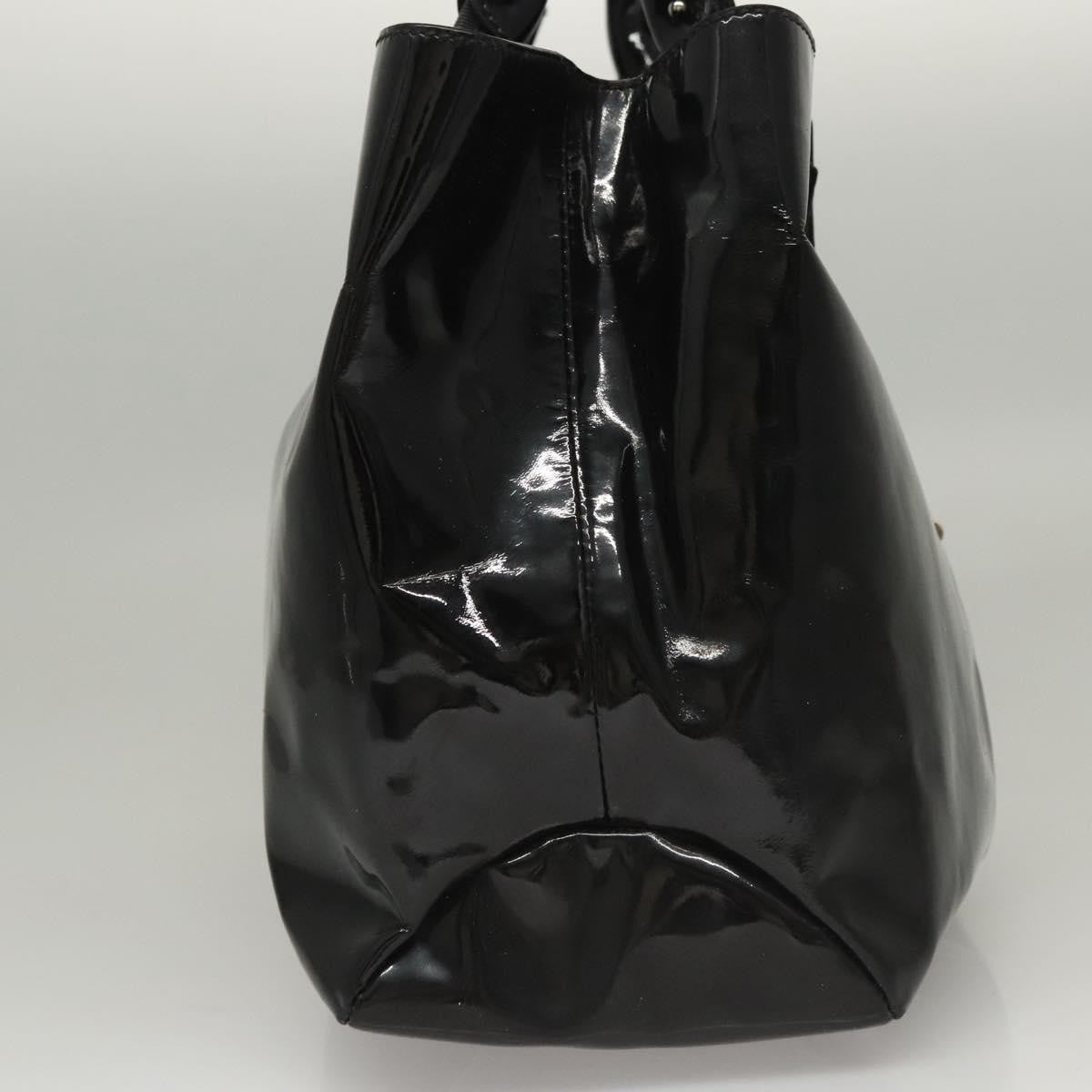 Salvatore Ferragamo Vara Tote Patent Leather, BLACK, PATENT_LEATHER, Tote bag