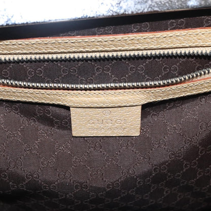 Gucci Vintage Handbag Leather, BEIGE, LEATHER, Handbag