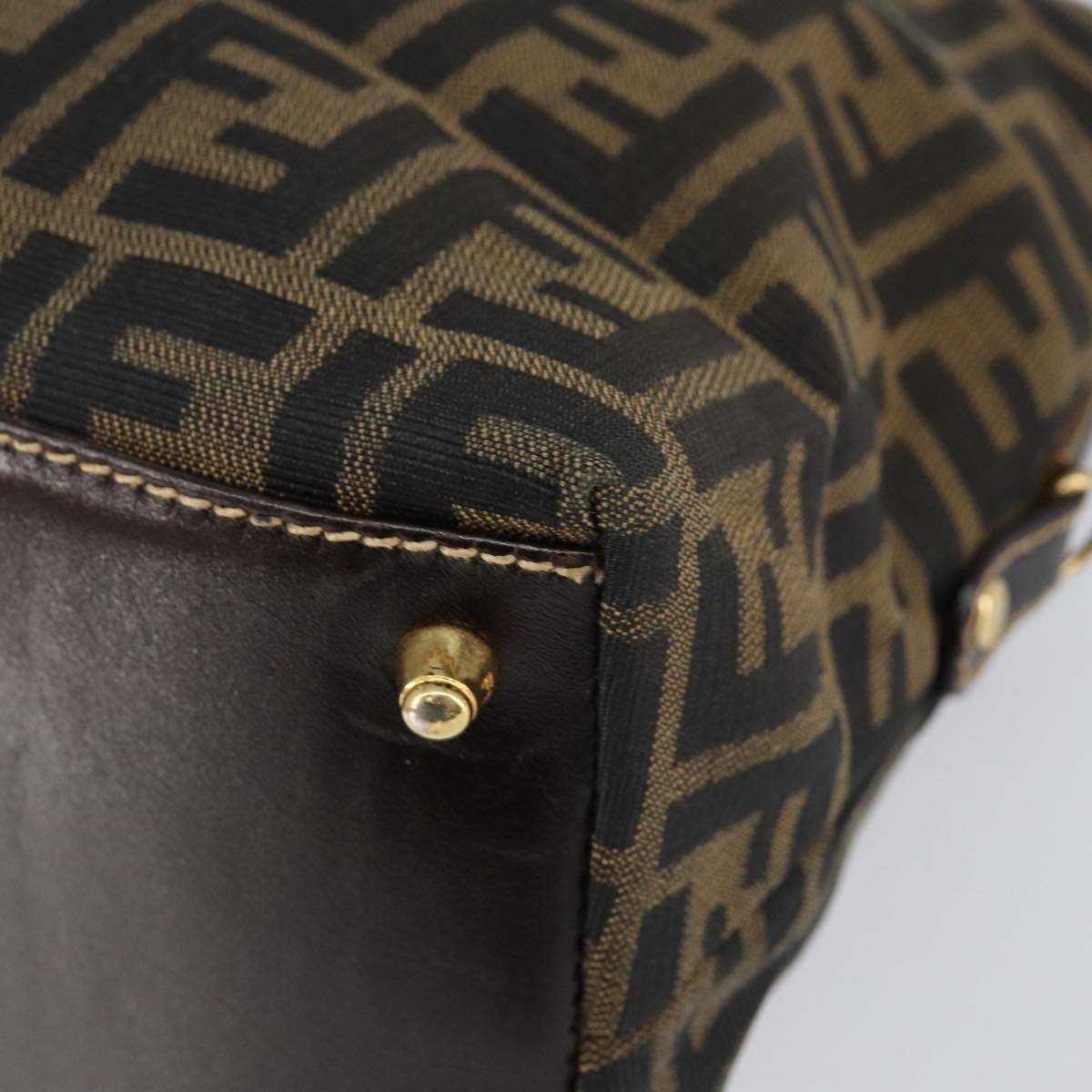 Fendi Vintage Convertible Satchel Zucca Canvas, BROWN, CANVAS, Handbag