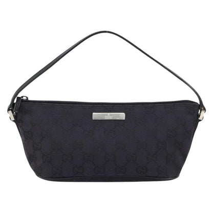 Gucci Vintage Boat Pochette GG Canvas, BLACK, CANVAS, Clutche & pouche