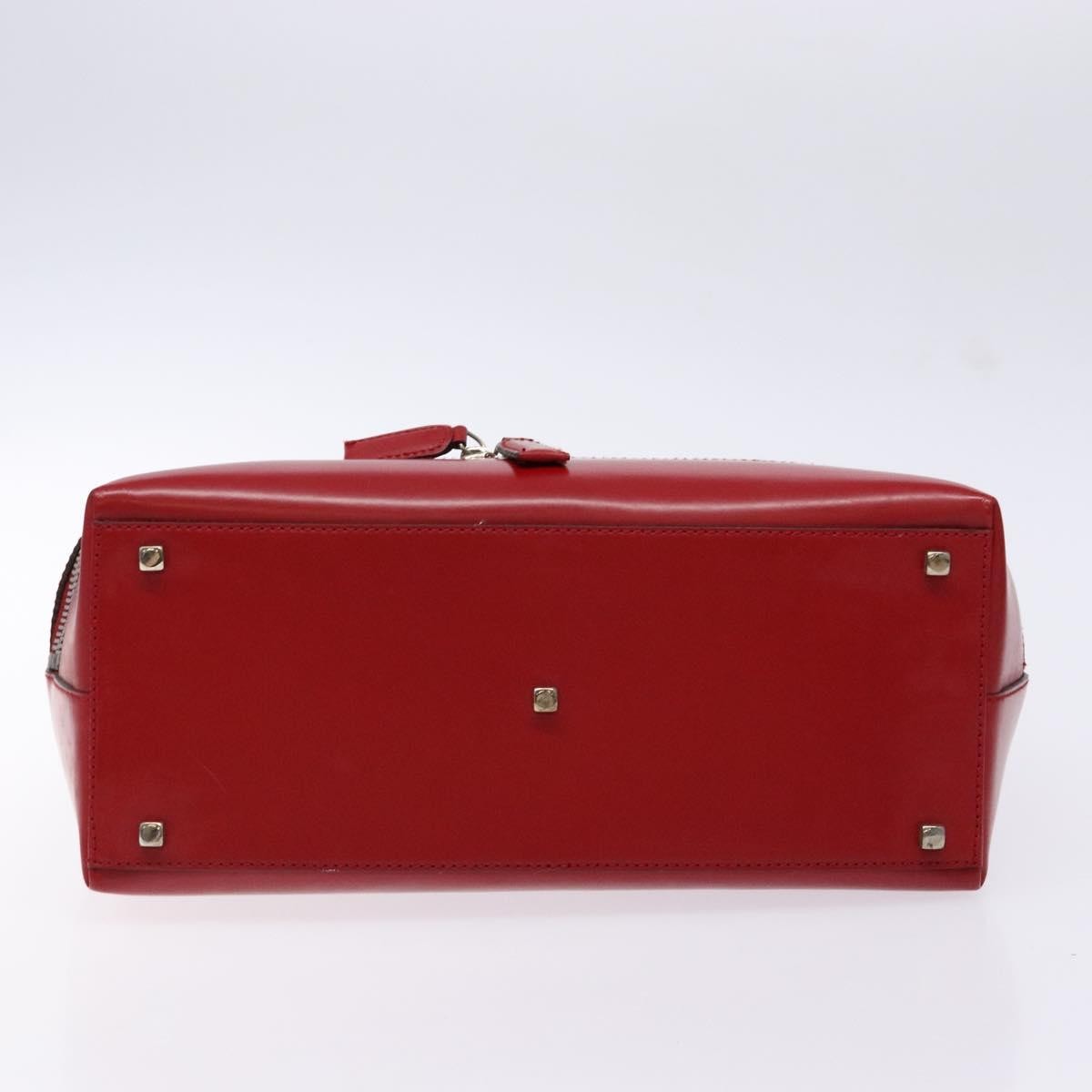 Salvatore Ferragamo Gancini handbag Leather, RED, LEATHER, Handbag