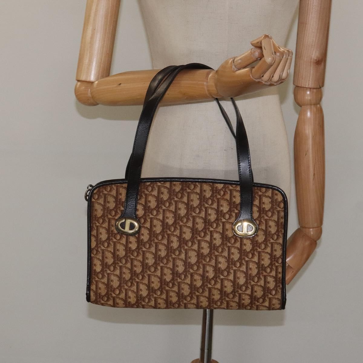 Christian Dior Trotter Canvas, BROWN, CANVAS, Tote bag