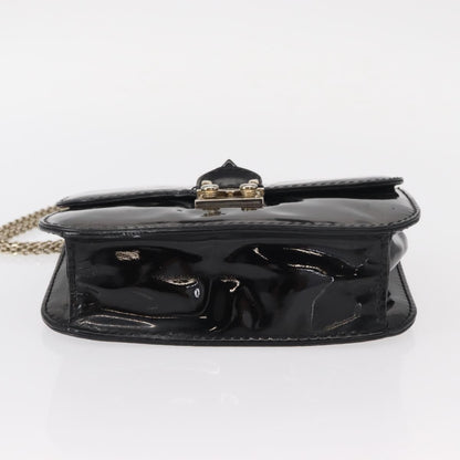 Valentino Garavani Glam Lock Shoulder Bag Patent, BLACK, PATENT_LEATHER, Shoulder bag