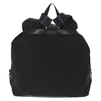 Prada Double Front Pocket Backpack Tessuto, BLACK, NYLON, Backpack