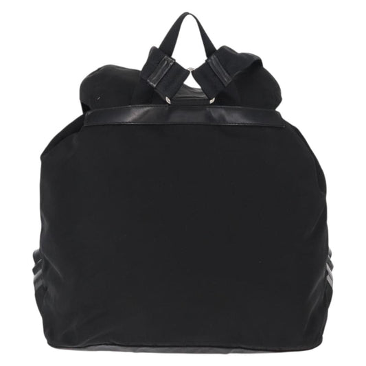 Prada Double Front Pocket Backpack Tessuto, BLACK, NYLON, Backpack