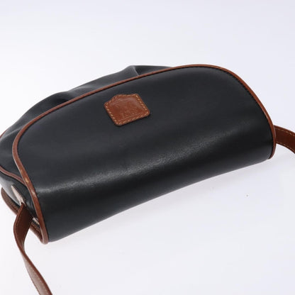 Celine Vintage Triomphe Shoulder Bag Leather, BLACK, LEATHER, Shoulder bag