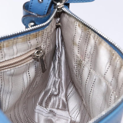 Salvatore Ferragamo Gancini Shoulder Bag Leather, BLUE, LEATHER, Shoulder bag