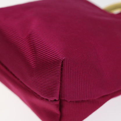 Celine Circle Logo Pouch Nylon, PINK, NYLON, Clutche & pouche