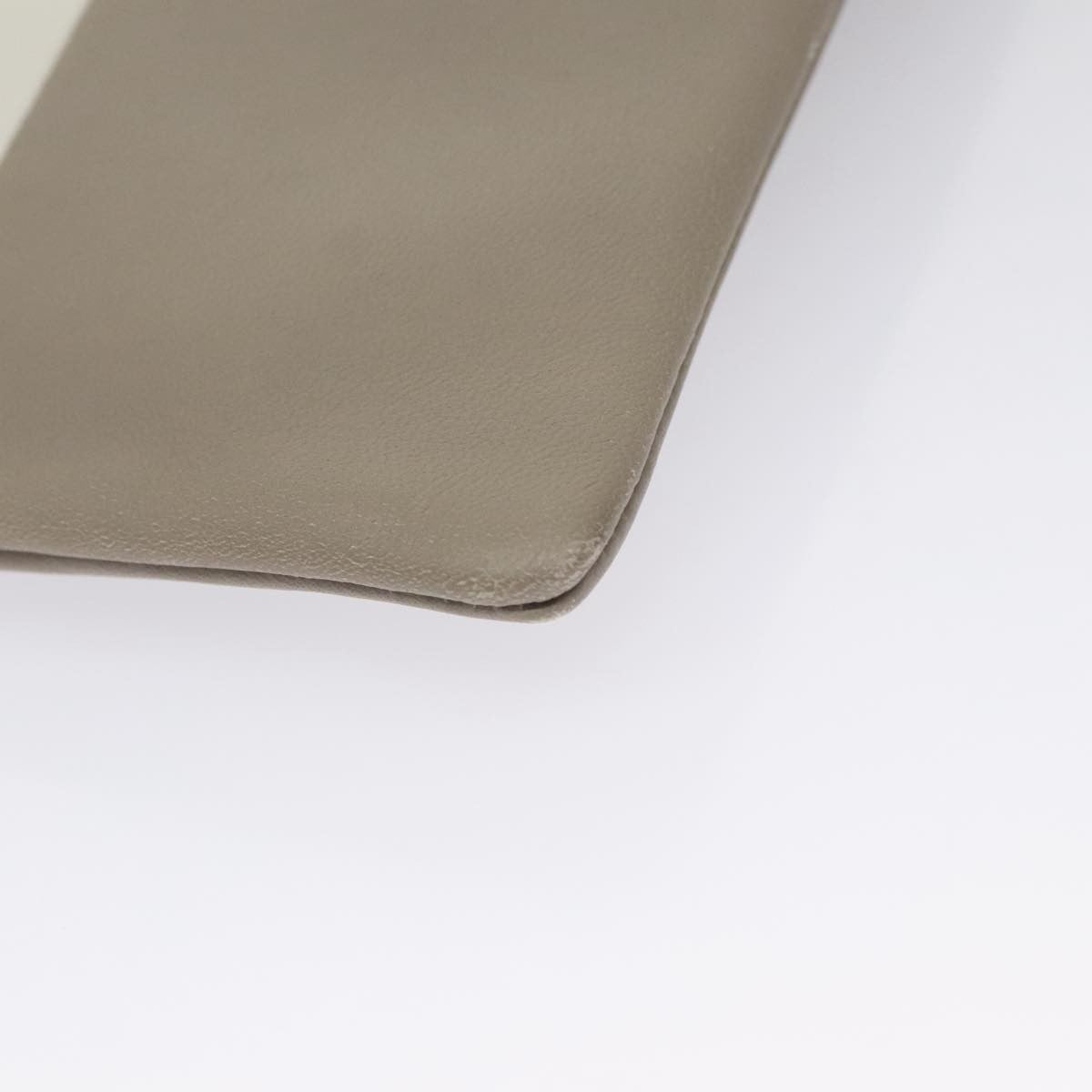 Celine Bicolor Solo Clutch Leather, GRAY, LEATHER, Clutche & pouche