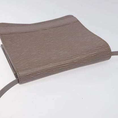 Louis Vuitton Biarritz Shoulder Bag Epi Leather, GRAY, LEATHER, Shoulder bag