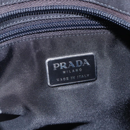 Prada Flat Messenger Bag Tessuto, BLACK, NYLON, Shoulder bag