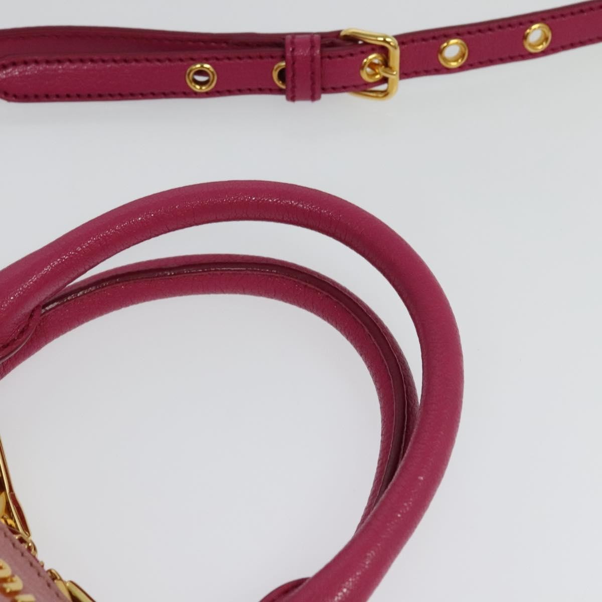 Miu Miu Madras Bowler Bag Leather, PINK, LEATHER, Handbag