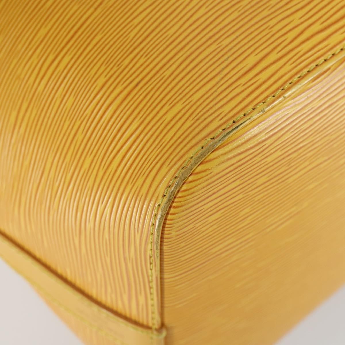 Louis Vuitton Petit Noe Handbag Epi Leather, YELLOW, LEATHER, Shoulder bag