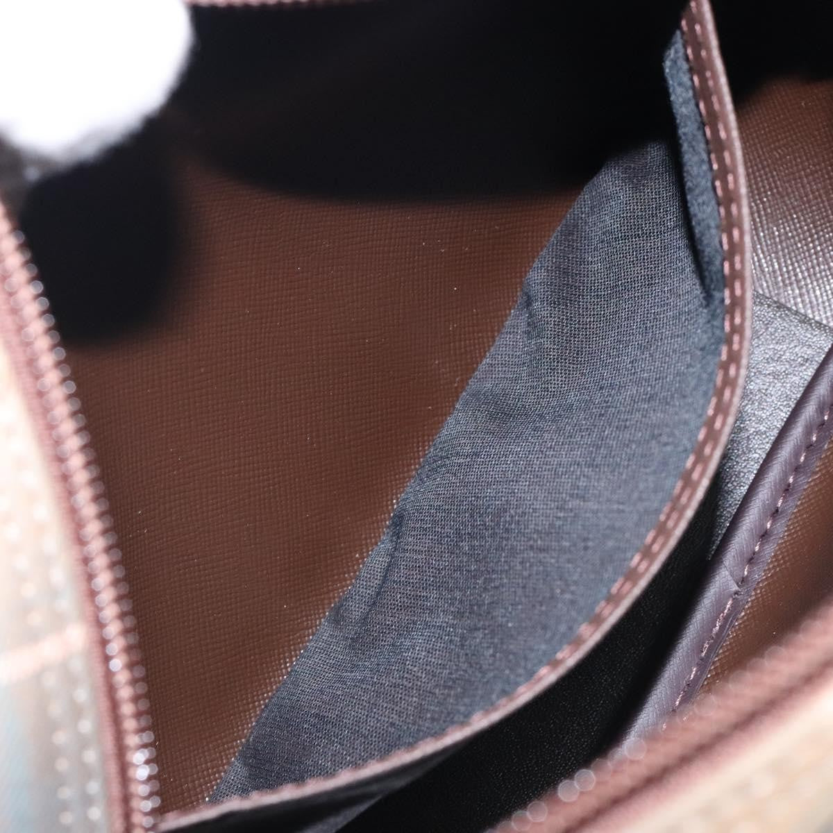 Burberry Nova check Pochette Canvas, BEIGE, CANVAS, Clutche & pouche