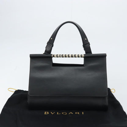 Bvlgari Serpenti Scaglie Day Bag Leather, BLACK, LEATHER, Handbag