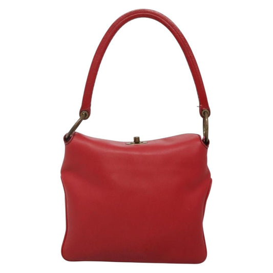 Miu Miu Triple Compartment Convertible Satchel Leather, RED, LEATHER, Shoulder bag