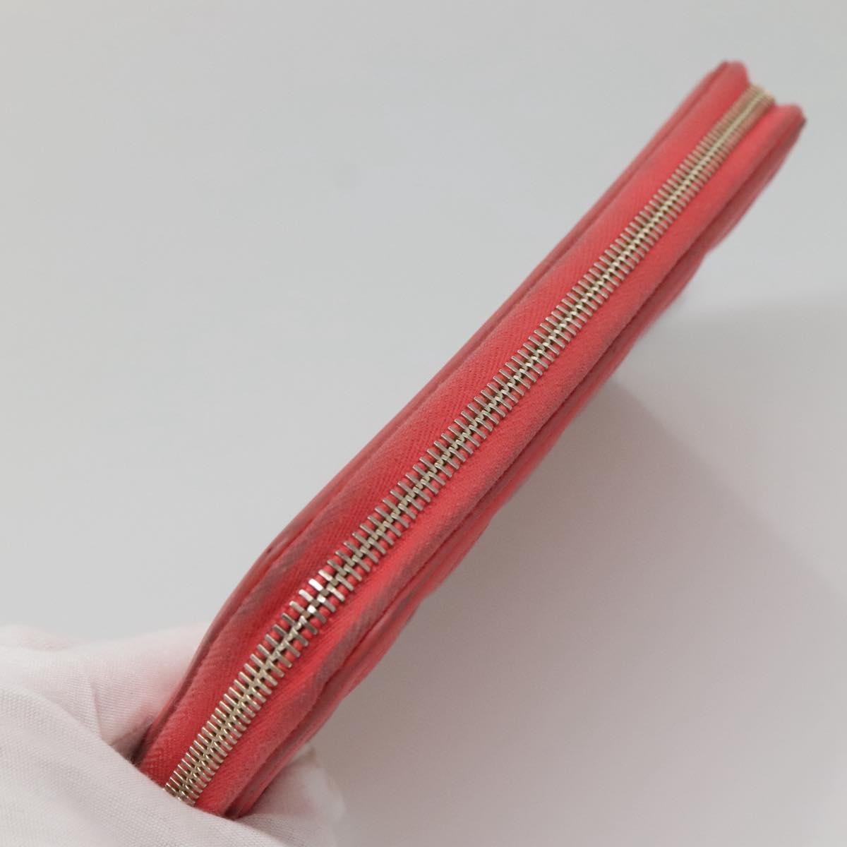 Chanel Filigree Zip Around Wallet Quilted Caviar, PINK, LEATHER, Wallets