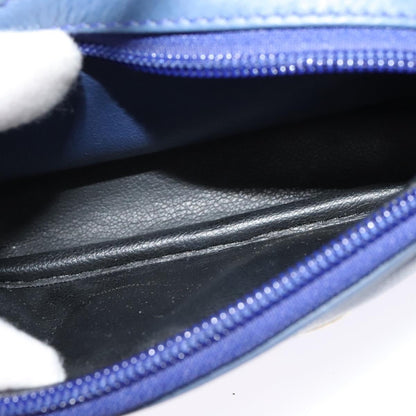 Christian Dior Vintage Flap Backpack Leather, BLUE, LEATHER, Backpack