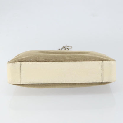 Gucci Vintage Shoulder Bag Canvas, BEIGE, CANVAS, Shoulder bag