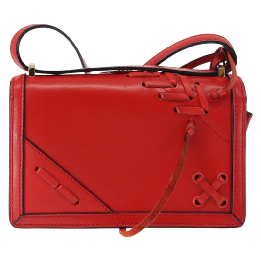 Loewe Barcelona Shoulder Bag Leather, RED, LEATHER, Shoulder bag