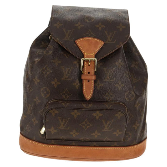 Louis Vuitton Montsouris Backpack Monogram Canvas, BROWN, CANVAS, Backpack