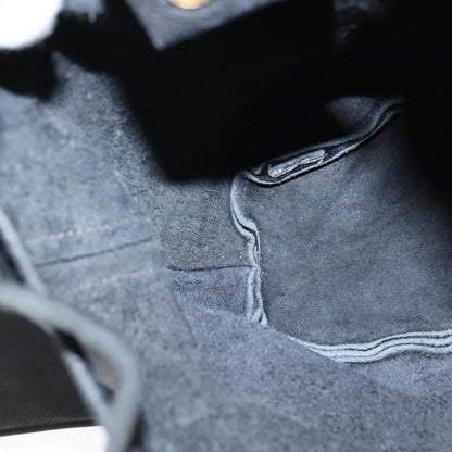 Fendi Logo Flap Drawstring Backpack Leather, BLACK, LEATHER, Backpack