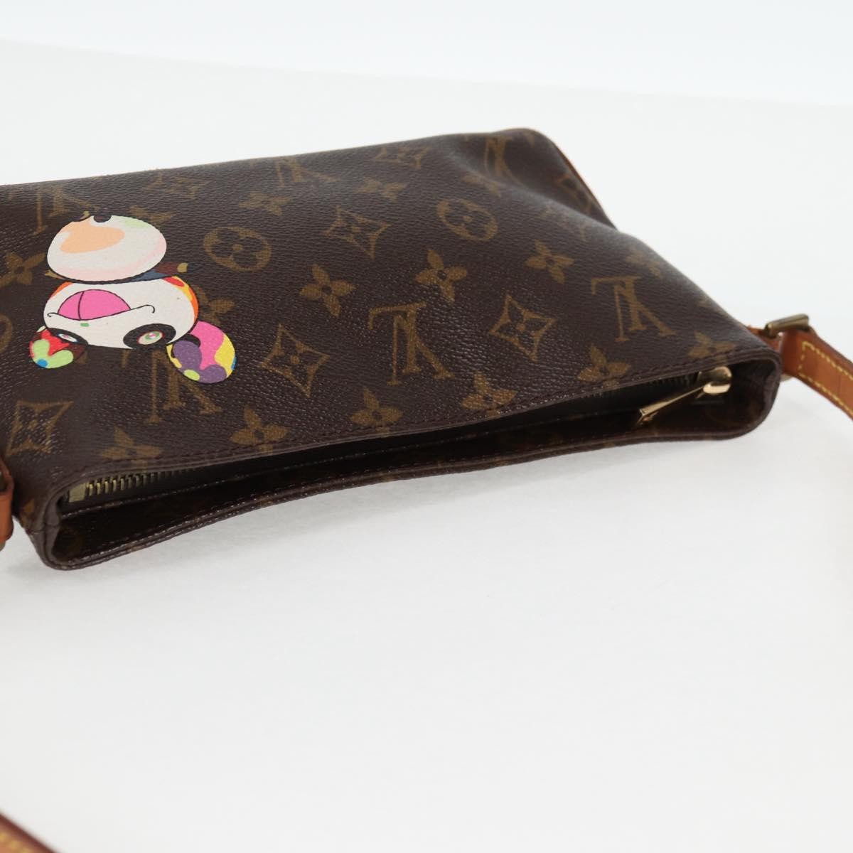 Louis Vuitton Trotteur Handbag Limited Edition Monogram Murakami Panda, BROWN, CANVAS, Handbag
