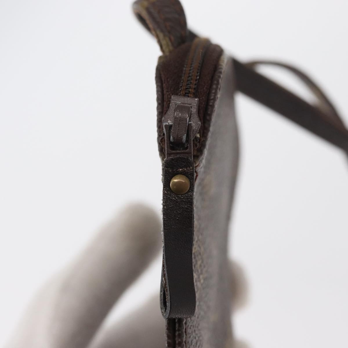 Louis Vuitton Pochette Secret Monogram canvas, BROWN, CANVAS, Clutche & pouche