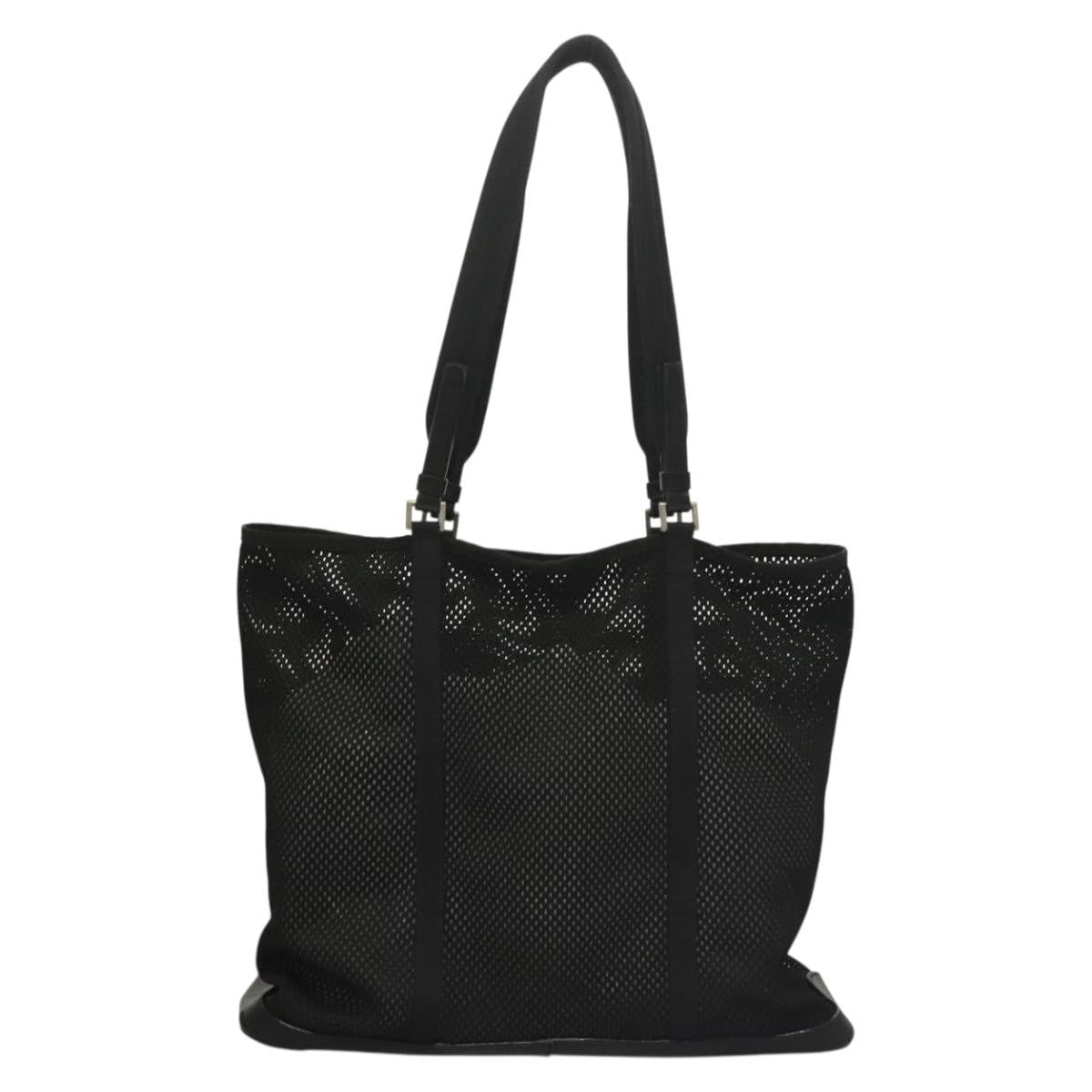 Prada Vintage Tote Nylon, BLACK, NYLON, Tote bag