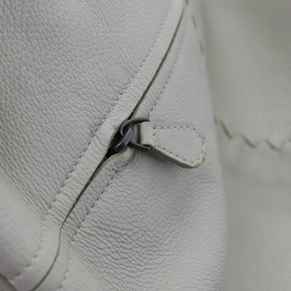 Bottega Veneta Julie Tote Leather, WHITE, LEATHER, Tote bag