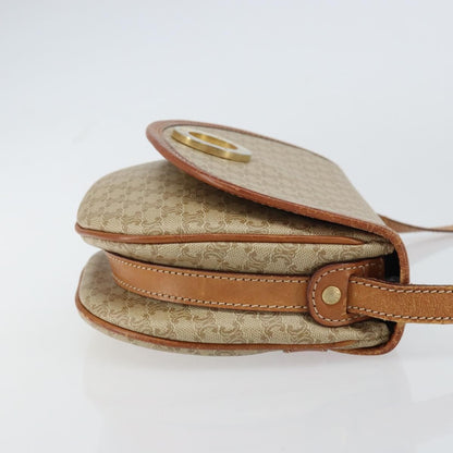 Celine Macadam Shoulder Bag PVC Leather, BEIGE, PVC, Shoulder bag