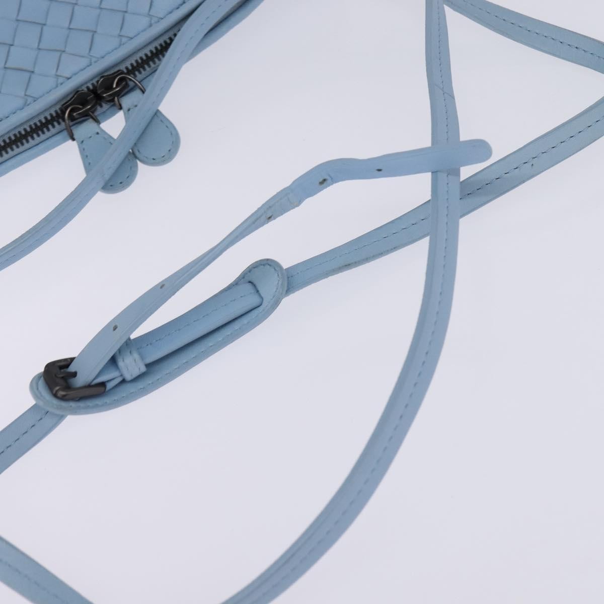 Bottega Veneta Nodini Crossbody Bag Intrecciato Nappa, BLUE, LEATHER, Crossbody bag