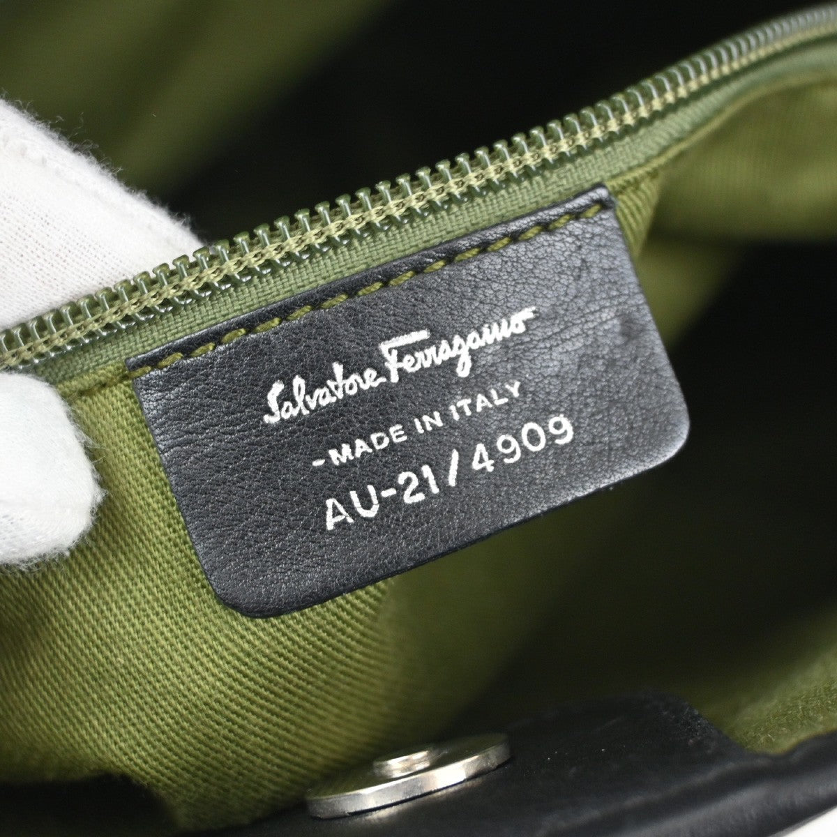 Salvatore Ferragamo Gancini Tote Gancini Canvas, Black, Canvas, Tote Bag