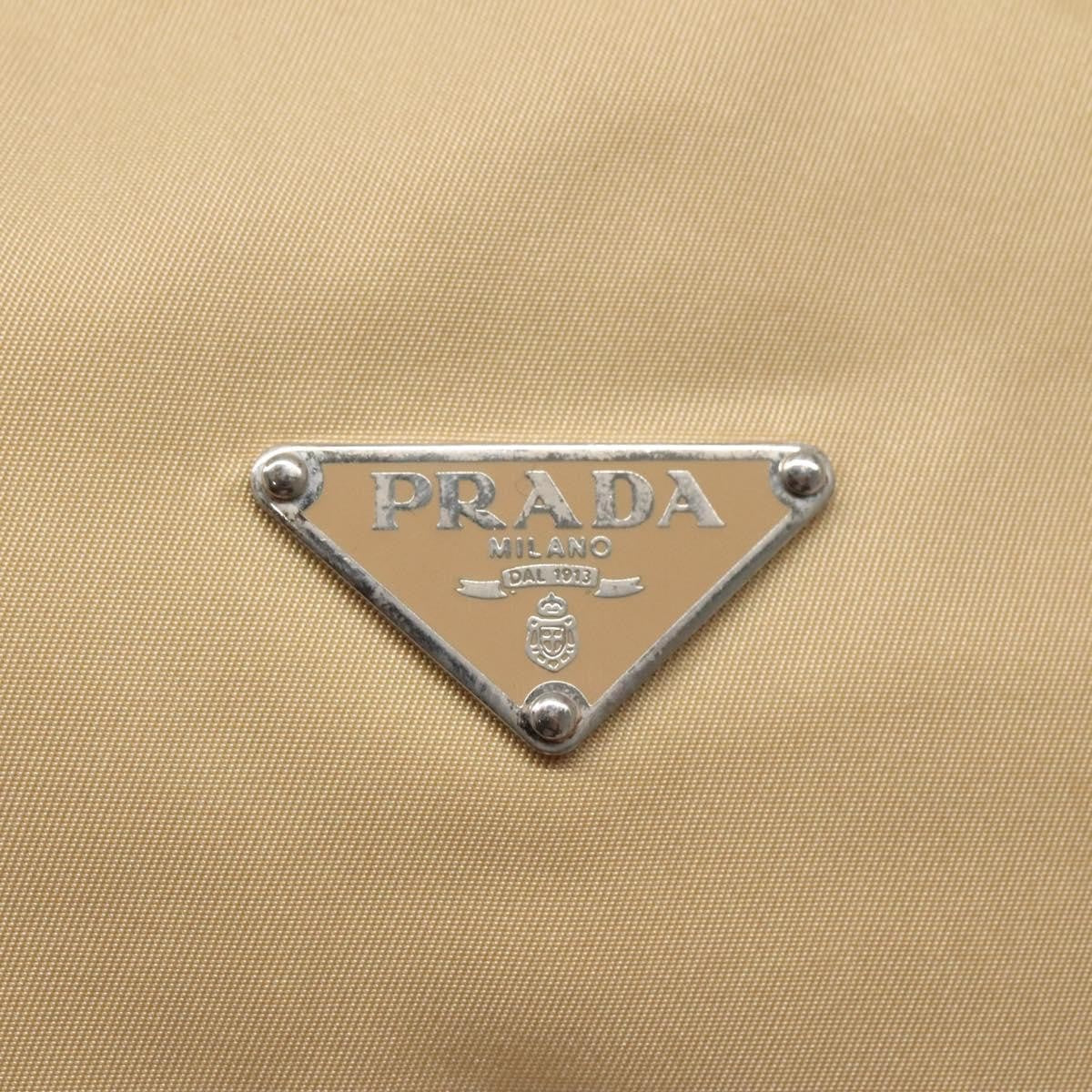 Prada Hobo Tessuto, BEIGE, NYLON, Shoulder bag
