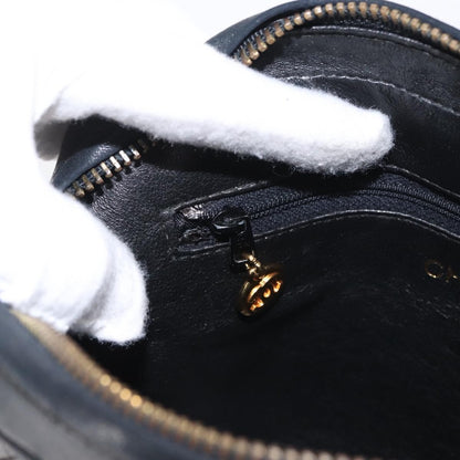 Chanel CC Chain & Tassel Front Pocket Camera Bag Quilted Lambskin, BLACK, LEATHER, Shoulder bag