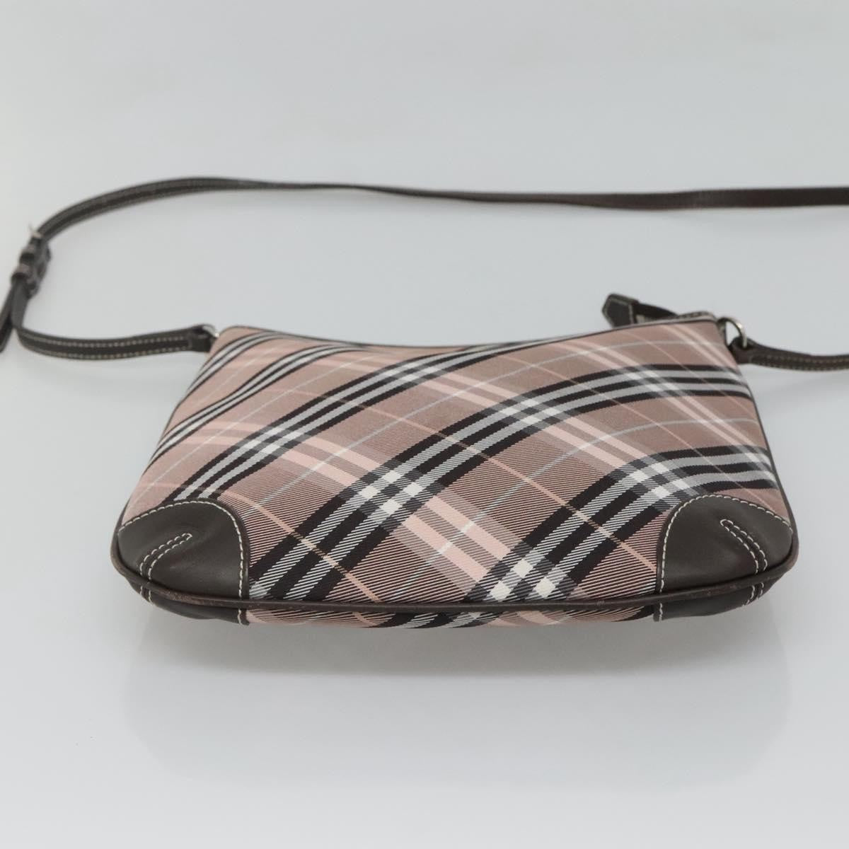 Burberry Nova Check Blue Label Canvas, PINK, CANVAS, Shoulder bag