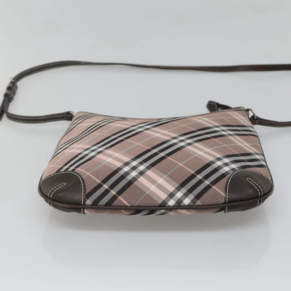 Burberry Nova Check Blue Label Canvas, PINK, CANVAS, Shoulder bag