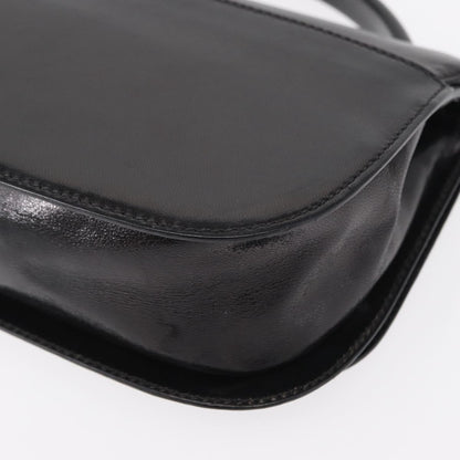 Prada Vintage Handbag Leather, BLACK, LEATHER, Handbag