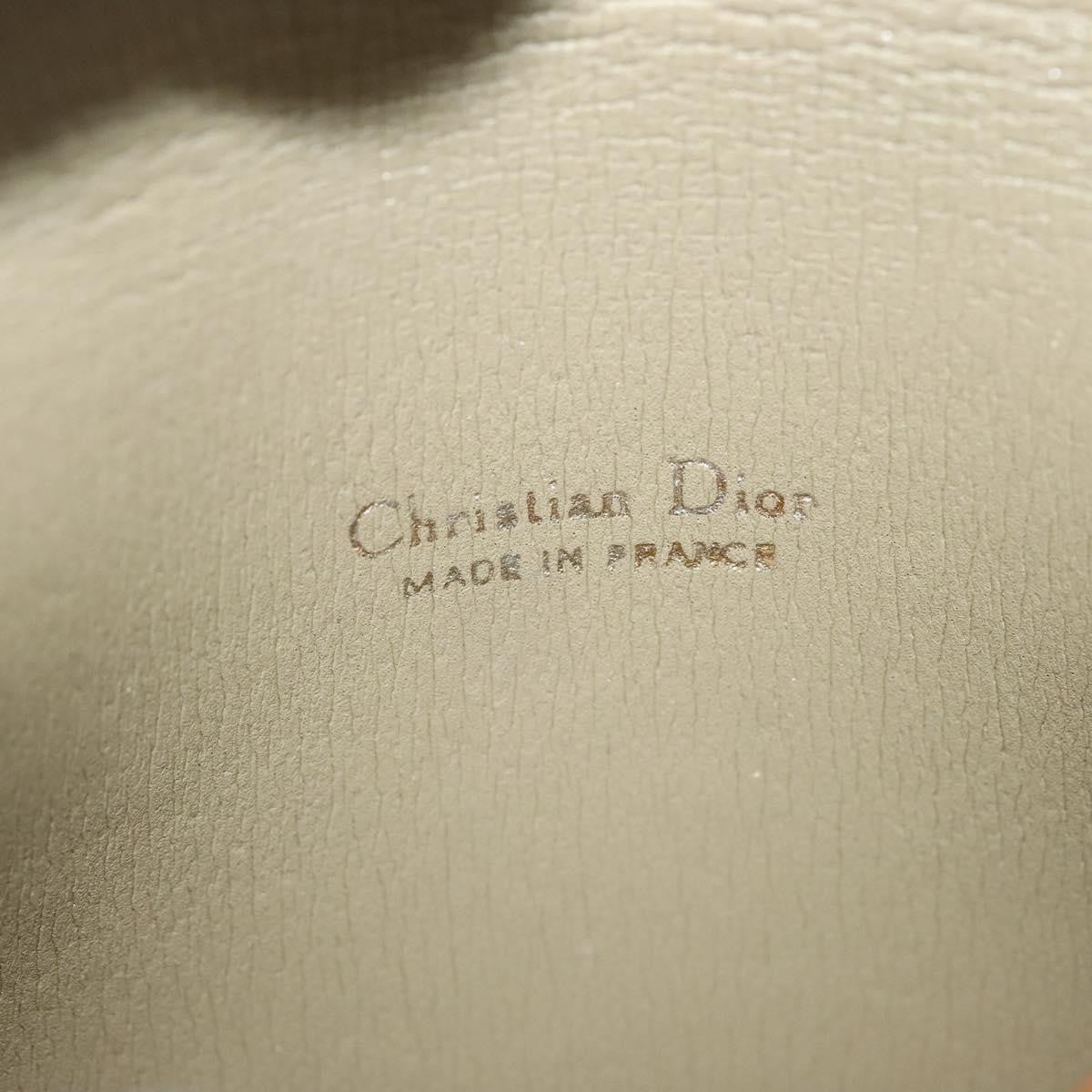 Christian Dior Vintage Honeycomb Shoulder Bag Canvas, BEIGE, CANVAS, Shoulder bag