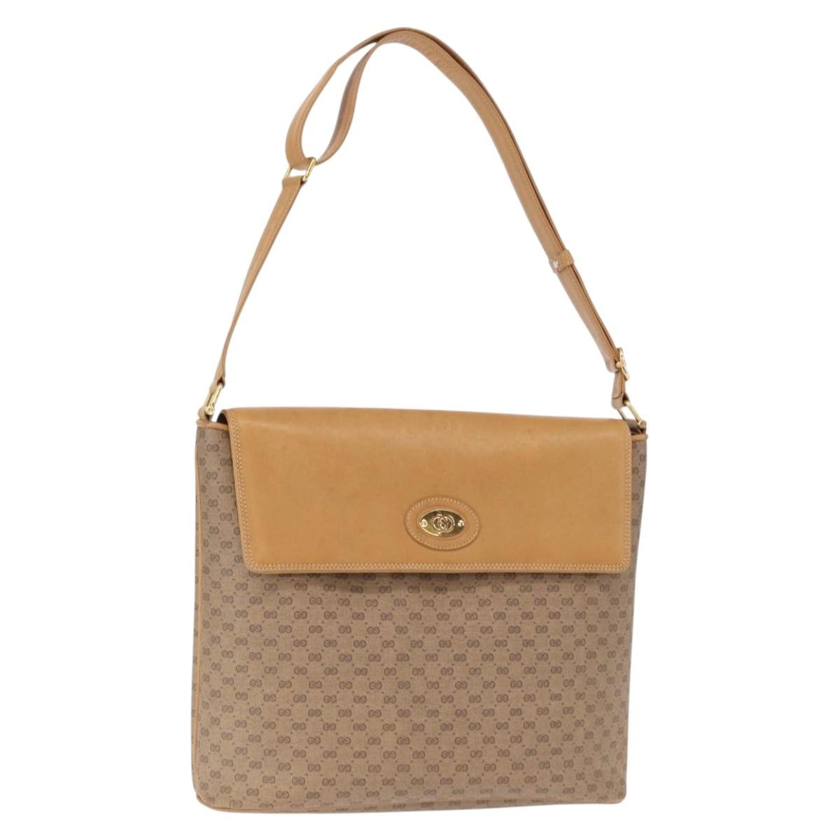 Gucci Micro GG supreme shoulder bag GG canvas, BEIGE, CANVAS, Shoulder bag