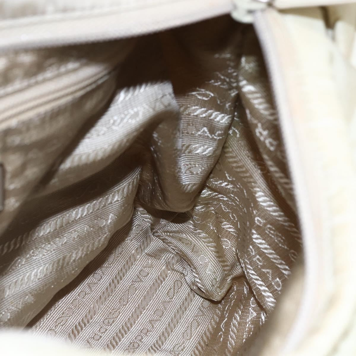 Prada Vintage Tote Tessuto, SILVER, NYLON, Tote bag