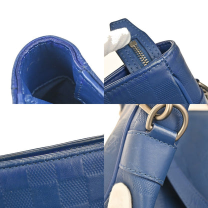 Louis Vuitton Tadao Handbag Damier Infini Leather, BLUE, LEATHER, Handbag