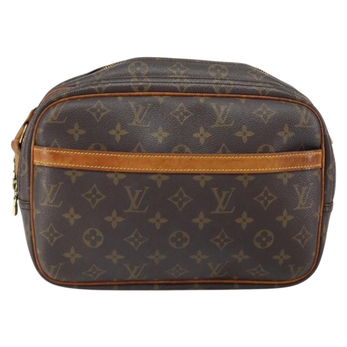Louis Vuitton Reporter Bag Monogram Canvas, BROWN, CANVAS, Shoulder bag