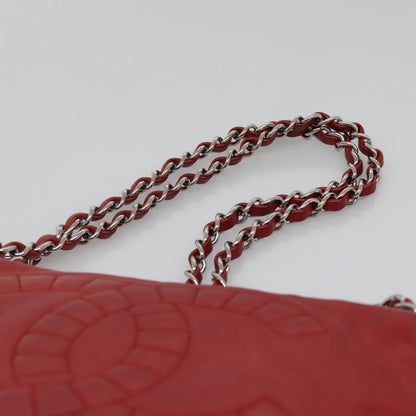 Chanel Timeless CC Flap Bag Leather, RED, LEATHER, Shoulder bag