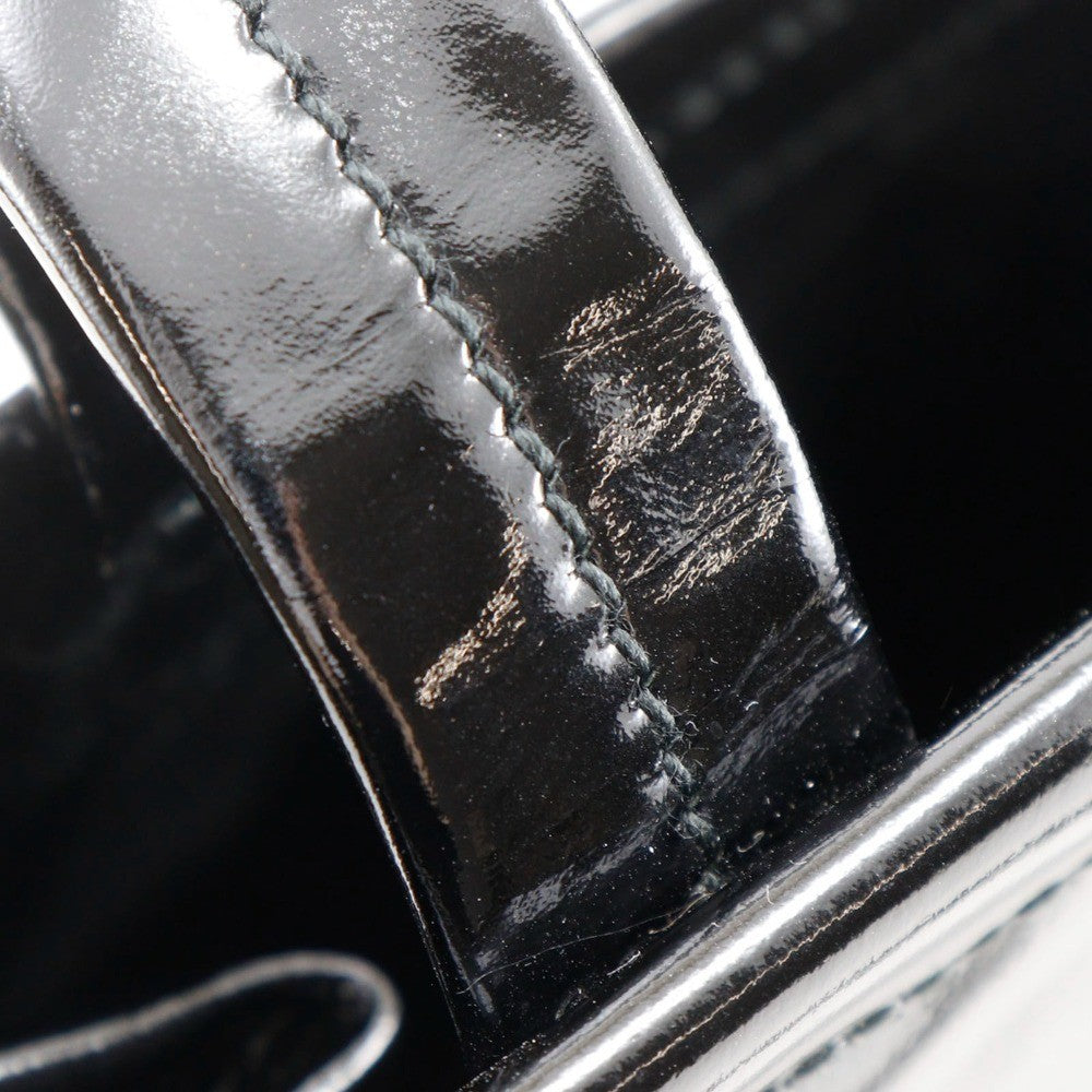 Salvatore Ferragamo Convertible Vara Bow Tote Patent Leather, BLACK, PATENT_LEATHER, Handbag