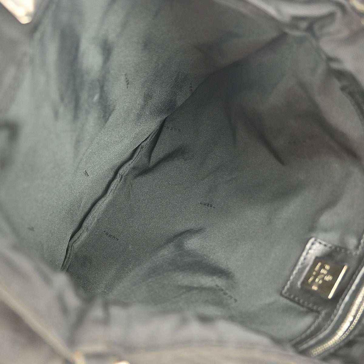 Fendi Vintage Shoulder Bag Zucca Canvas, BLACK, CANVAS, Shoulder bag