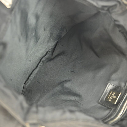 Fendi Vintage Shoulder Bag Zucca Canvas, BLACK, CANVAS, Shoulder bag